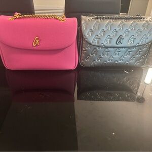 Stylish Pink and Silver Crossbody Bags